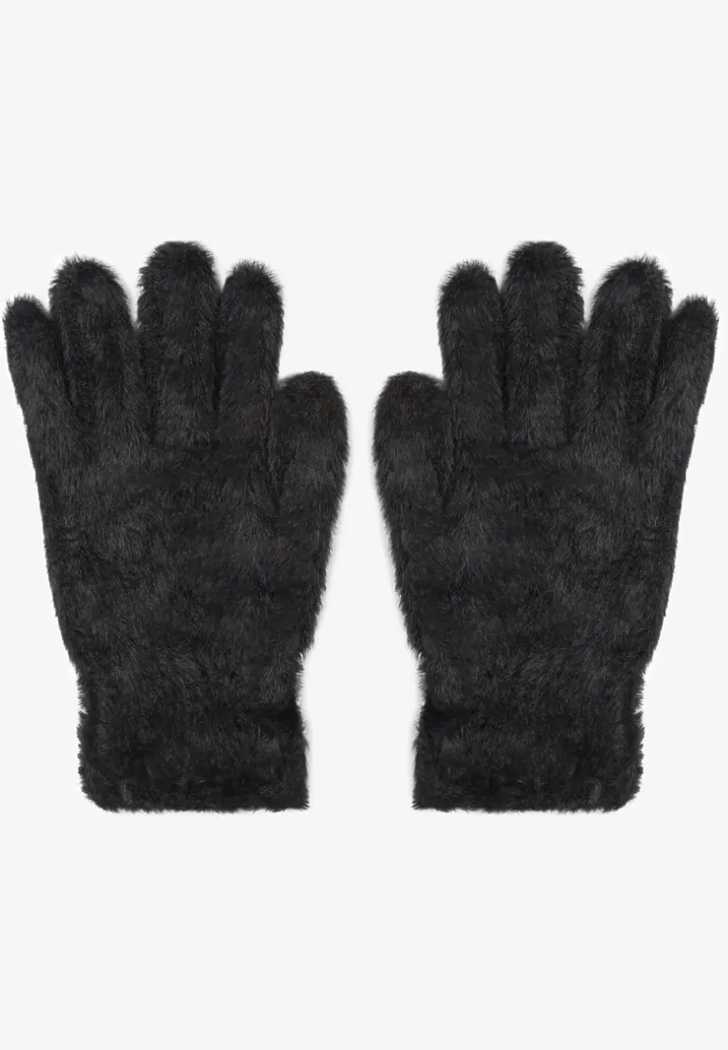 Czarne Pluszowe Rękawiczki Kodili