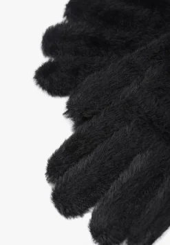 Czarne Pluszowe Rękawiczki Kodili