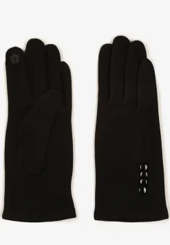 Czarne Rękawiczki Dzianinowe do Ekranów Dotykowych Tamiraeth