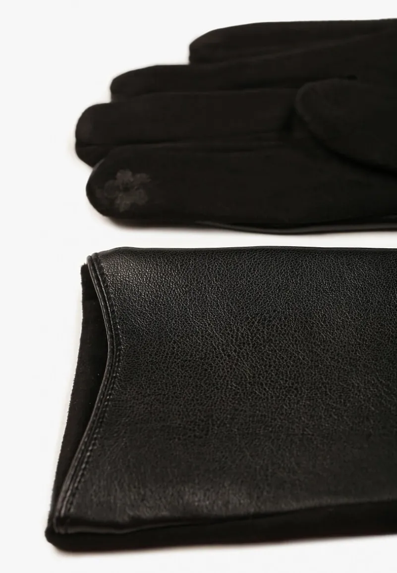 Czarne Rękawiczki w Klasycznym Stylu Frolila