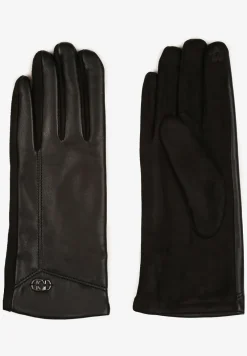 Czarne Rękawiczki z Ekoskóry Zinnarra