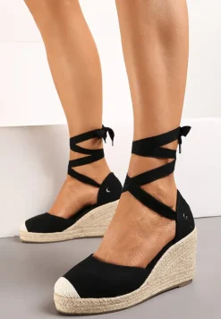 Czarne Sandały Acalea