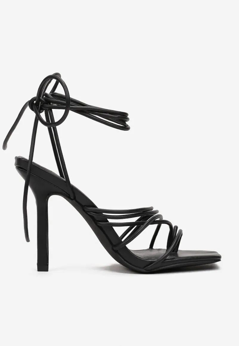 Czarne Sandały Rilevenn