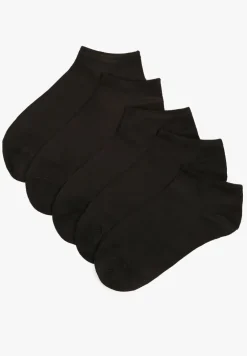 Czarne Skarpety Typu Stopki z Bawełny 5-Pack Arririda