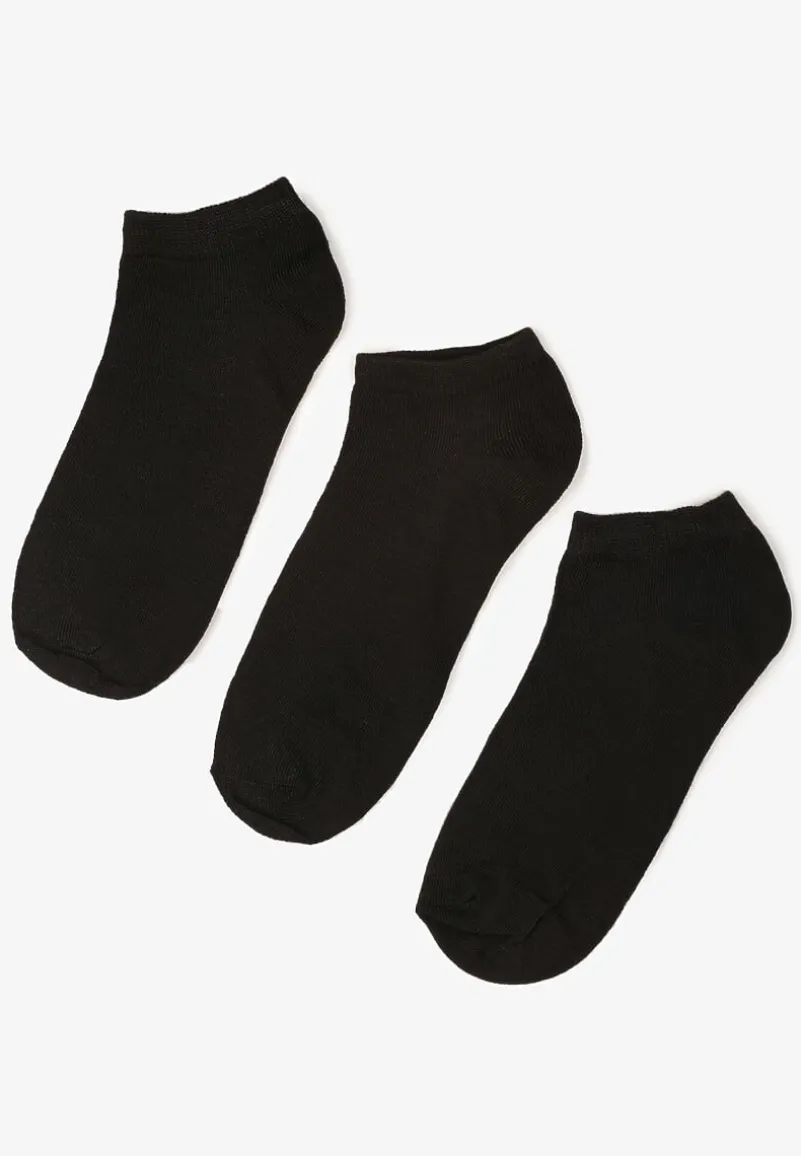 Czarne Skarpety z Bawełny 3 Pack Aennith
