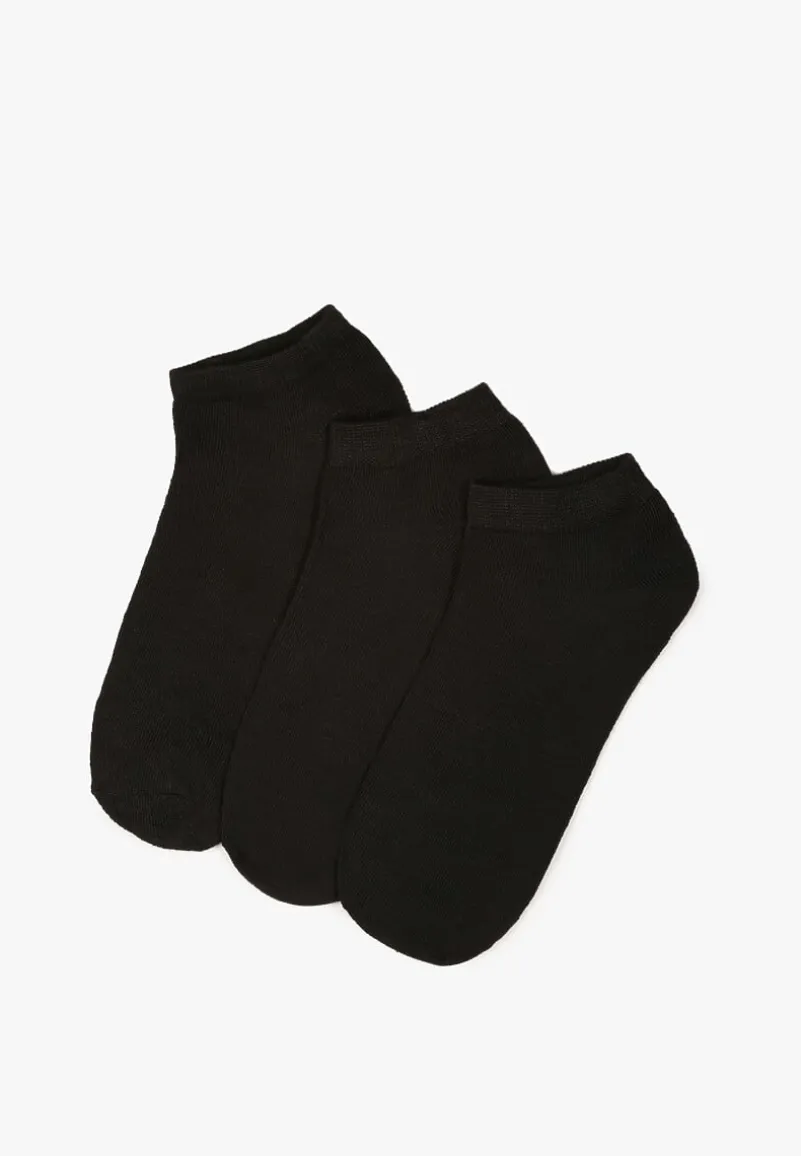 Czarne Skarpety z Bawełny 3 Pack Aennith