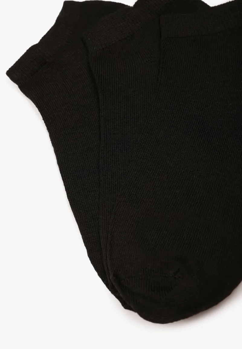 Czarne Skarpety z Bawełny 3 Pack Aennith