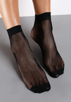 Czarne Skarpety za Kostkę Kabaretki Saritta