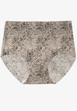 Czarno-Beżowe Bezszwowe Majtki Figi High Waist Dolevia