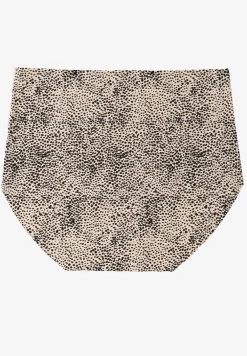 Czarno-Beżowe Bezszwowe Majtki Figi High Waist Dolevia