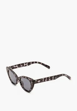 Czarno-Niebieskie Przeciwsłoneczne Okulary z Oprawkami Kocie Oczy Aclitssa