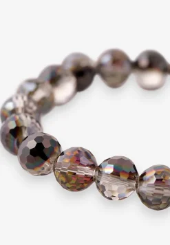 Czarno-Różowa Bransoletka z Koralików Meracelia