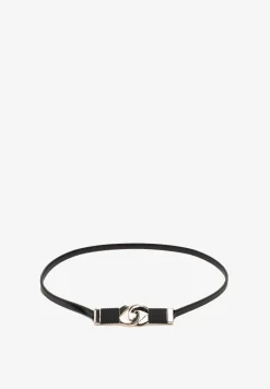 Czarny Cienki Pasek Metalowy Jazzie