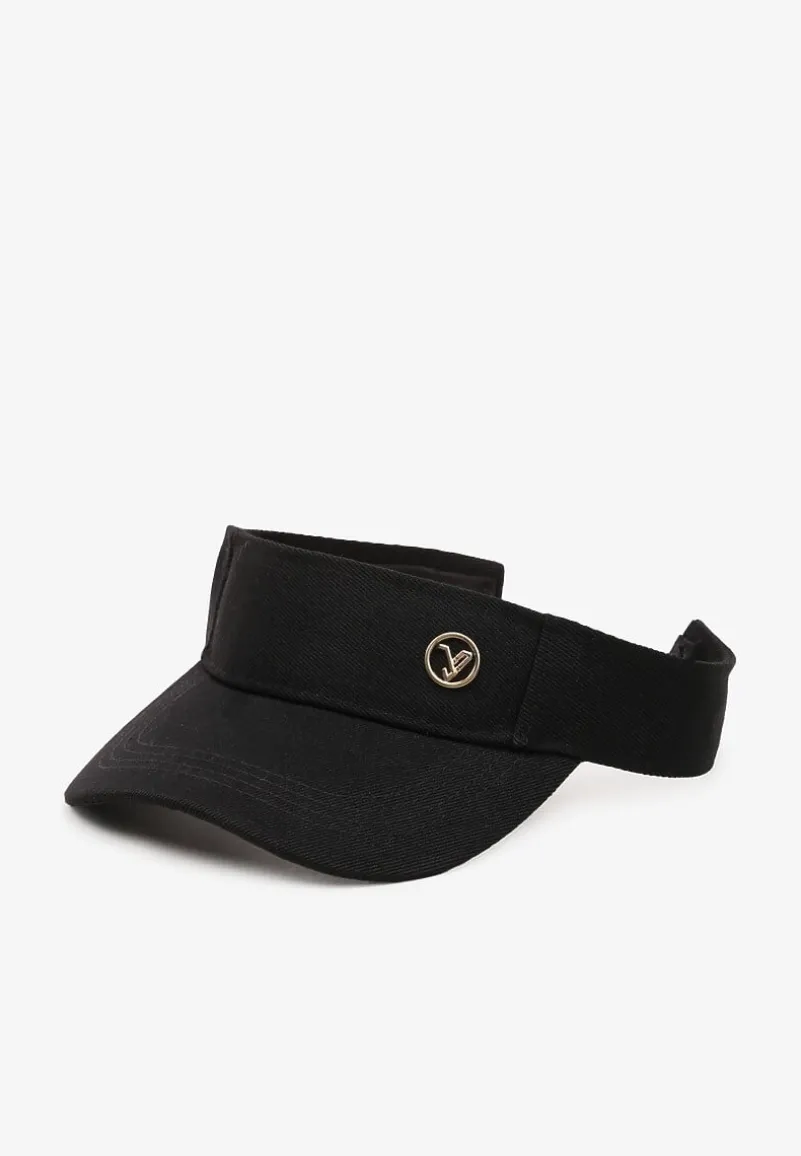 Czarny Kapelusz Daszek na Rzep z Regulacją z Tyłu Chibii