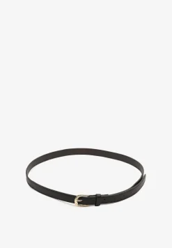 Czarny Klasyczny Wąski Pasek z Klamrą Revandrine