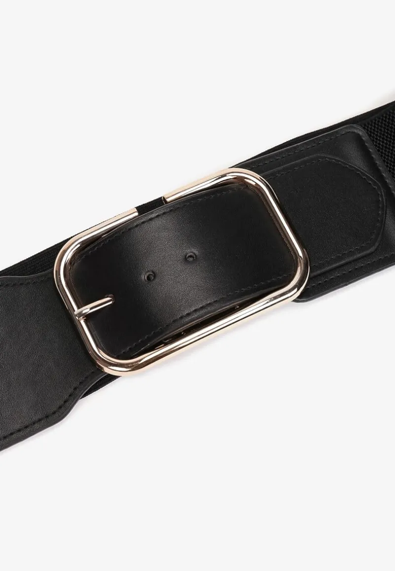 Czarny Pasek Elastyczny Szeroki Nosa