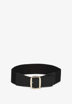 Czarny Pasek Elastyczny z Klamrą Vasa