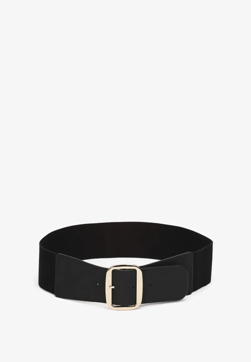 Czarny Pasek Elastyczny z Klamrą Vasa