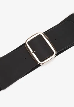 Czarny Pasek Elastyczny z Klamrą Vasa