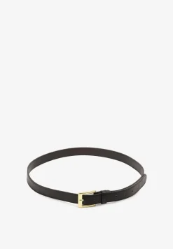 Czarny Pasek Ozdobiony Metalową Klamrą Nairavina