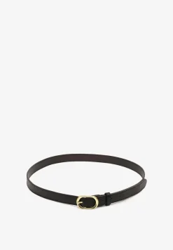 Czarny Pasek Ozdobiony Zaokrągloną Klamrą Vozera