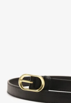 Czarny Pasek Ozdobiony Zaokrągloną Klamrą Vozera