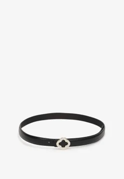 Czarny Pasek z Biżuteryjną Klamrą Hesheil