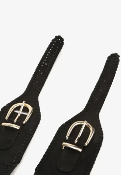 Czarny Pasek z Dwiema Sprzączkami Lanniera