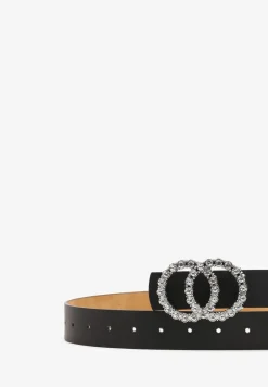 Czarny Pasek ze Zdobioną Klamrą Timalora