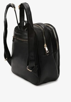 Czarny Plecak w Miejskim Stylu z Regulowanymi Szelkami Armanette