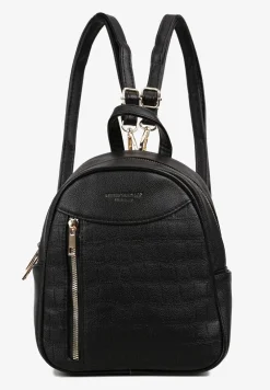 Czarny Plecak z Regulowanymi Szelkami Zapinany na Suwak Timanrre