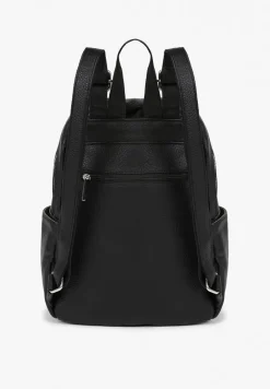 Czarny Plecak z Suwakami w Miejskim Stylu Nalionea