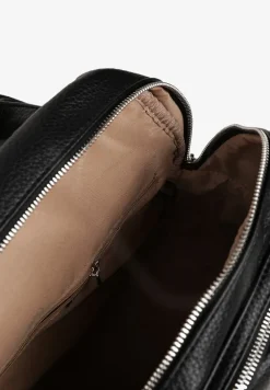 Czarny Plecak z Suwakami w Miejskim Stylu Nalionea