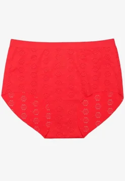 Czerwona Bielizna Modelująca Majtki High Waist Lilialira