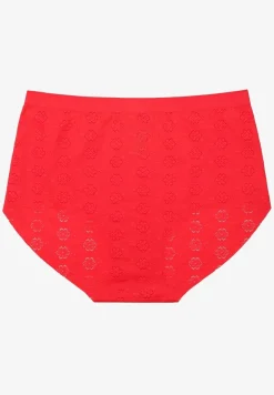 Czerwona Bielizna Modelująca Majtki High Waist Lilialira