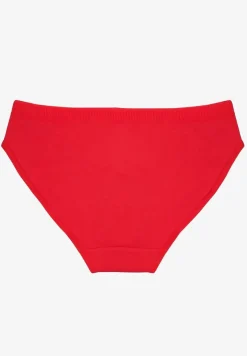 Czerwone Bawełniane Majtki Typu Figi Lanadwen