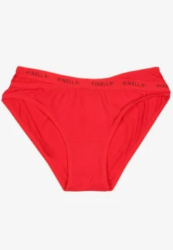 Czerwone Bawełniane Majtki Figi z Napisami Zeiala