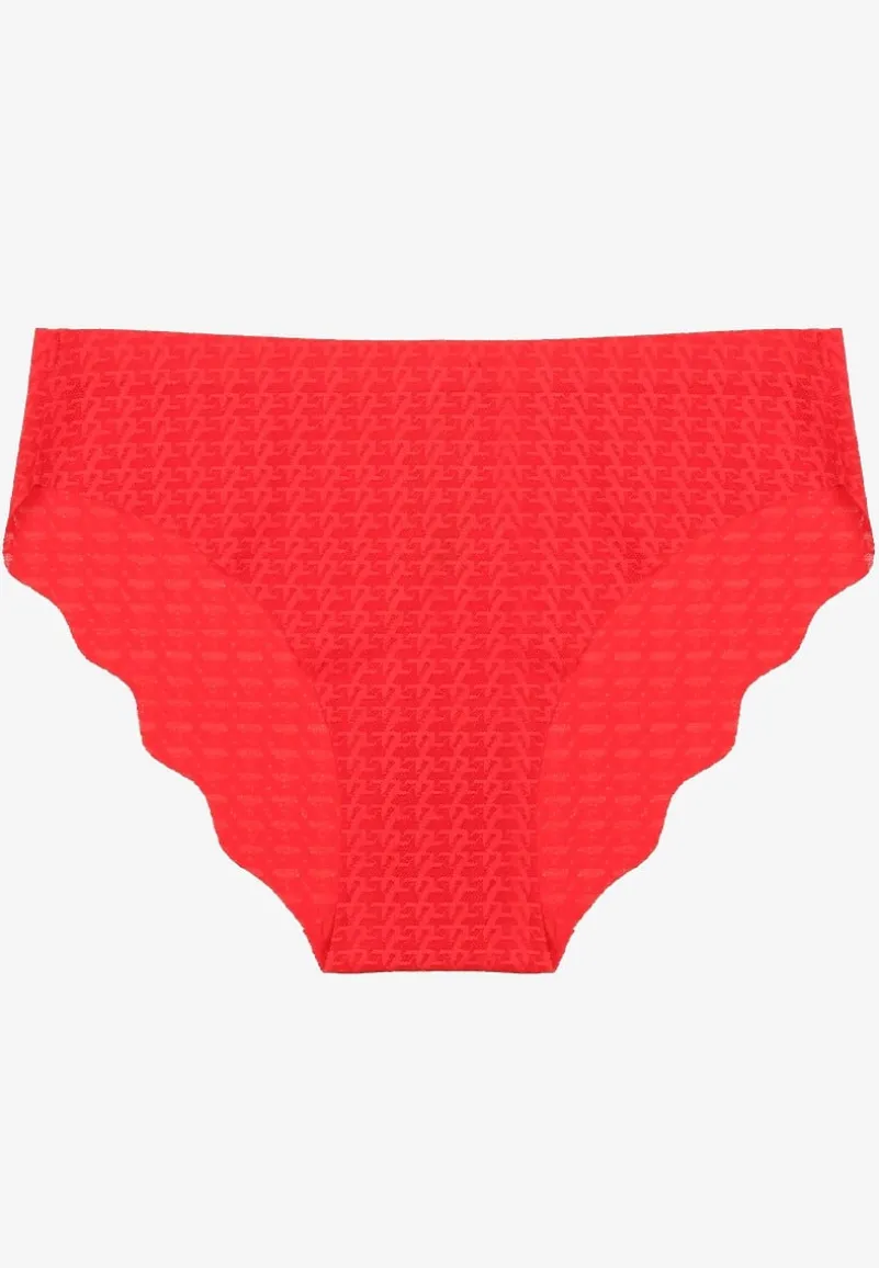 Czerwone Bezszwowe Majtki Typu Figi Liliviana