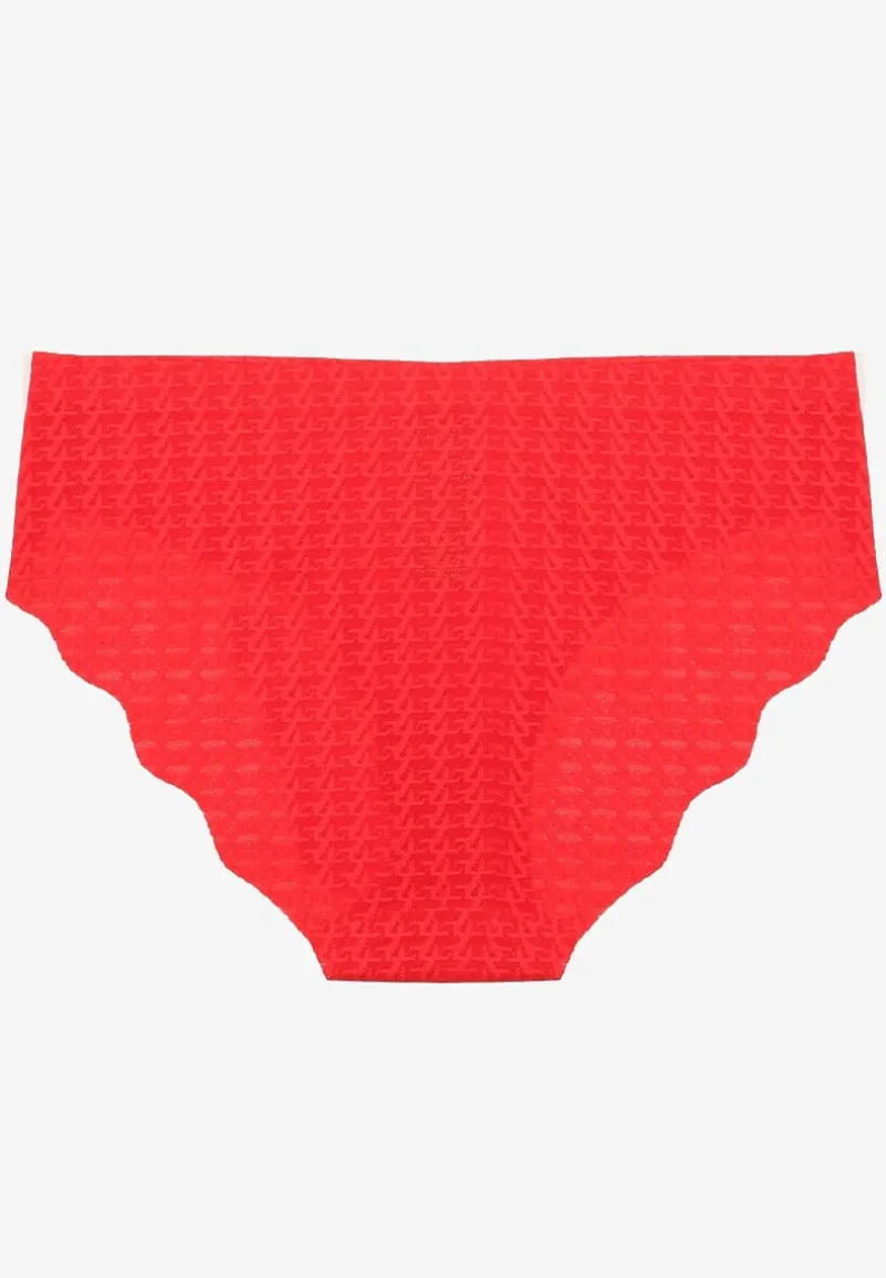 Czerwone Bezszwowe Majtki Typu Figi Liliviana