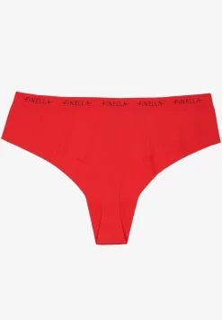 Czerwone Bezszwowe Majtki z Napisami Davoria