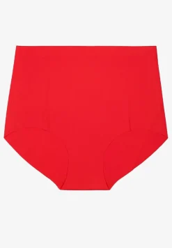 Czerwone Bezszwowe Majtki High Waist Navorila