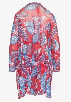 Czerwone Bikini Biustonosz z Wiązaniem i Figi z Dodatkową Siateczkową Narzutką Zarionea