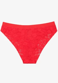 Czerwone Koronkowe Majtki Typu Figi Lililoria