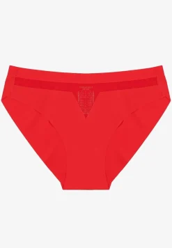 Czerwone Majtki Bezszwowe Ozdobione Geometrycznym Wzorem Navlinne