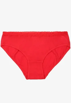 Czerwone Majtki Figi Bawełniane Zenvisa