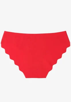 Czerwone Majtki Figi o Bezszwowym Wykończeniu Dolitia