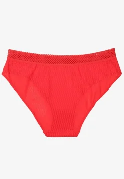 Czerwone Majtki Typu Figi z Koronką Tirwia