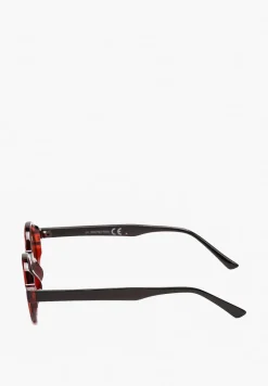 Czerwone Okrągłe Okulary Przeciwsłoneczne Tinamaris