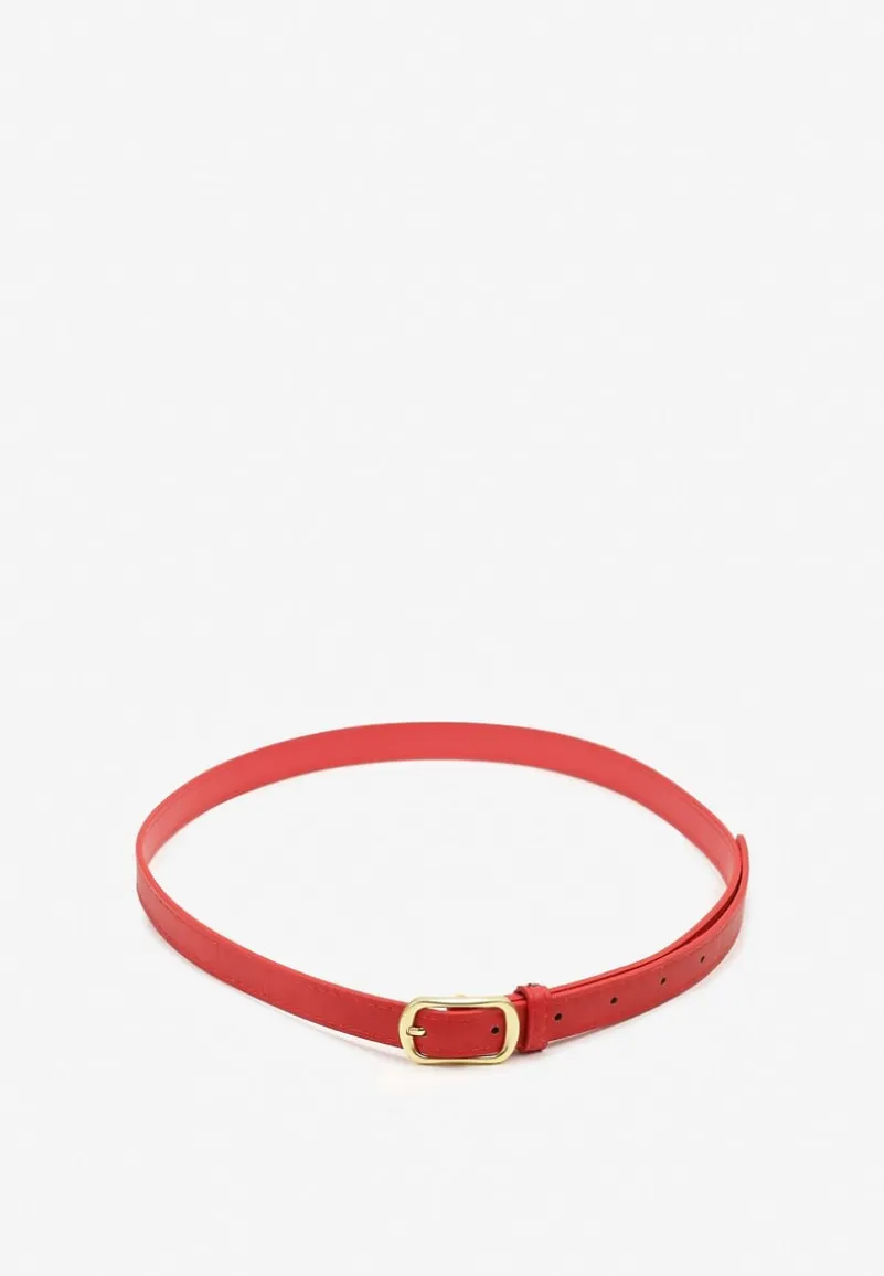 Czerwony Pasek Ozdobiony Klamrą Mevenia