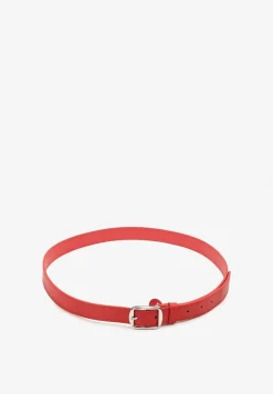 Czerwony Pasek z Ozdobną Klamrą Filariela